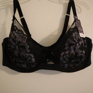 46DD CACIQUE BLACK BRA
